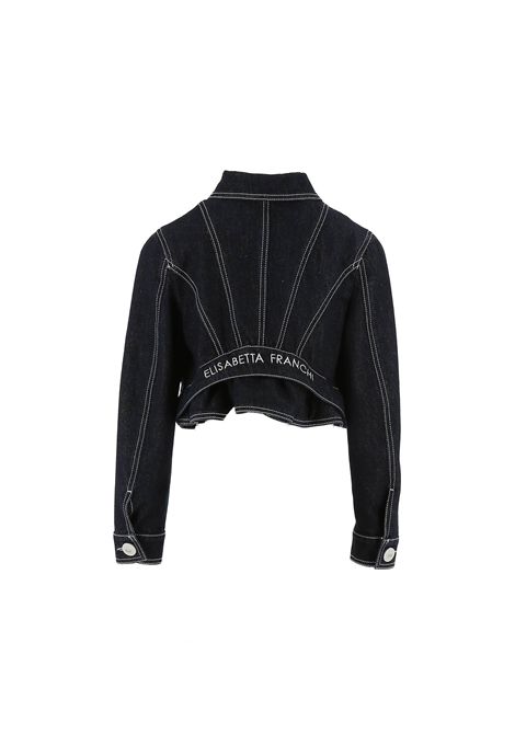 Giubbino con logo ELISABETTA FRANCHI KIDS | EFGB135.0.DF0114040